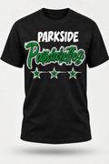Parkside glitter tee with green stars