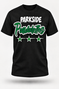 Parkside regular adult tee with green stars