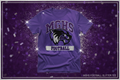 Purple Glitter Football Tee Landing